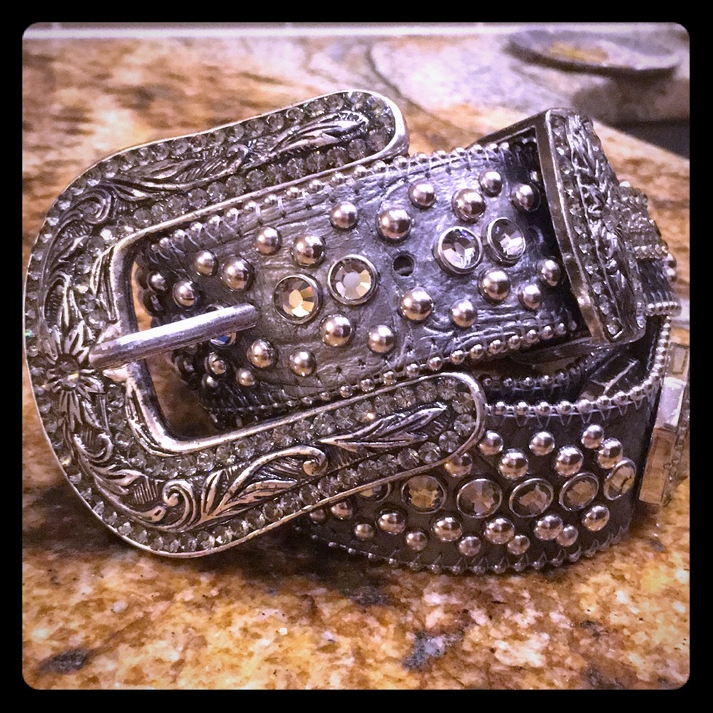 Original b.b. simon rhinestone belt